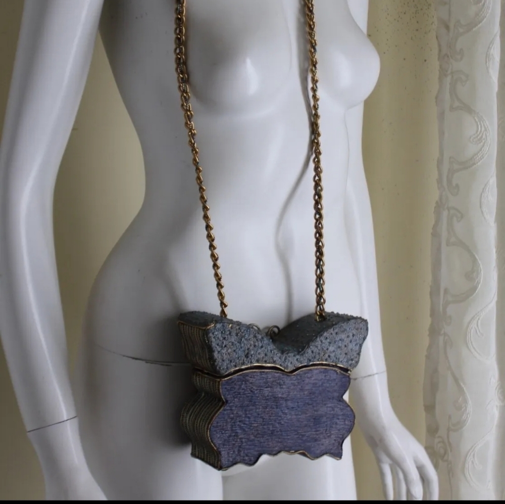 Estate ART-to-WEAR Philippines Funky Composite Chainlink Butterfly Purse Bag